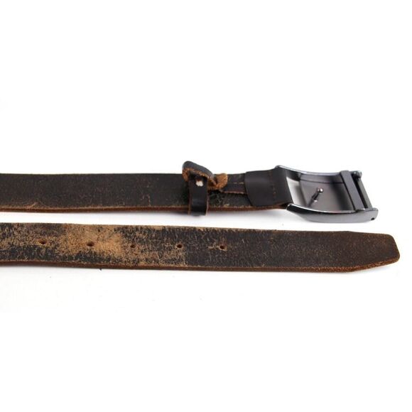 Sfera DARK BROWN REAL LEATHER 1 1/4"Wd CASUAL DRESS MEN'S BELT Sz 34/85 (t70 - Picture 14 of 14